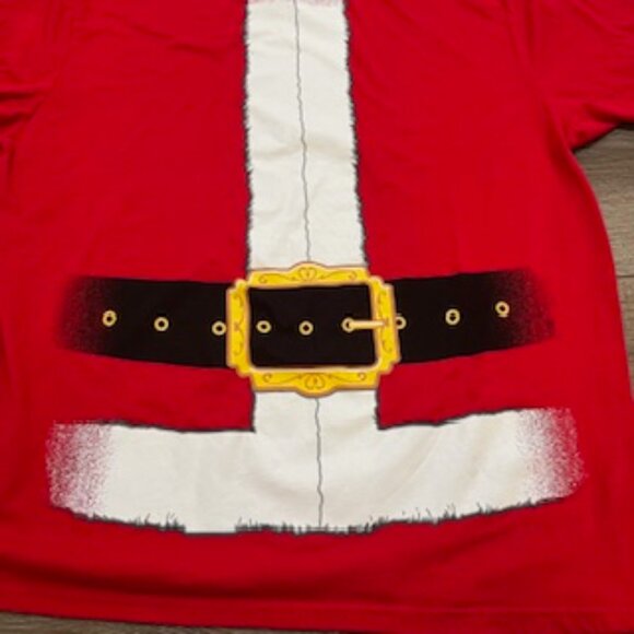 Holiday Time Santa T-shirt Men’s Size 2XL (50-52) Red Short Sleeve - Picture 3 of 10